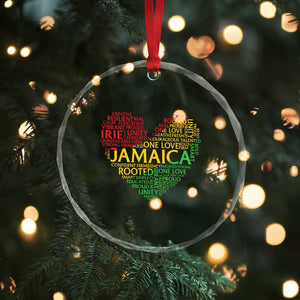 Jamaica Reggae Crystal Glass Ornament One Love Rasta Culture TS10 Print Your Wear