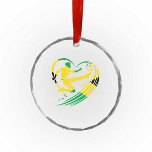 Jamaica Soccer Crystal Glass Ornament Jamaican Flag Reggae Football Caribbean Pride TS10 Print Your Wear
