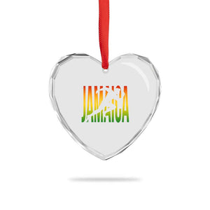 Jamaica Track And Field Heart Crystal Glass Ornament Retro Vintage Sport Jamaican Flag TS10 Print Your Wear