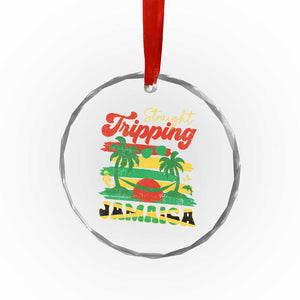 Jamaica Vacation Crystal Glass Ornament Straight Trippin Jamaica Family Girls Trip TS10 Print Your Wear
