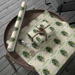 Jamaican Girl Wrapping Paper Roll Messy Bun Not Only Am I A Princess Im Jamaican Too TS10 Beige Print Your Wear