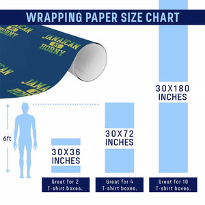 Jamaican Me Horny Wrapping Paper Roll Funny Caribbean Party TS10 Print Your Wear