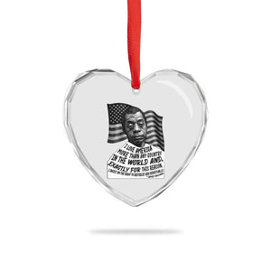 James Baldwin American Patriotic Heart Crystal Glass Ornament I Love America More Than Any Country American Flag TS02 Print Your Wear