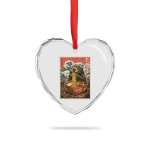 Japanese Groundhog Ramen Noodles Heart Crystal Glass Ornament Funny Kawaii Anime TS10 Print Your Wear