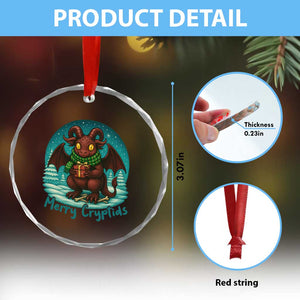 Jersey Devil Crystal Glass Ornament Merry Cryptidmas Funny Christmas Gift TS12 Print Your Wear