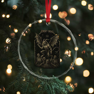 Jersey Devil Crystal Glass Ornament Vintage Weird Creepy Creature Leeds Devil TS10 Print Your Wear