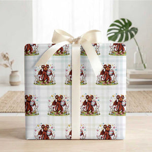 Jersey Devil Easter Egg Hunt Wrapping Paper Roll Funny Pine Barrens Folklore Gift TS12 White Plaid Print Your Wear