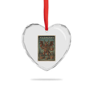 Jersey Devil Merry Devils Christmas Gift Heart Crystal Glass Ornament TS12 Print Your Wear