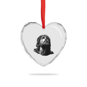 Jesus Christ Religious Christian Faith Crown Of Thorns Heart Crystal Glass Ornament TS11 Print Your Wear