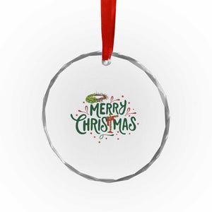 Jesus Christian Christmas Crystal Glass Ornament TS14 Print Your Wear