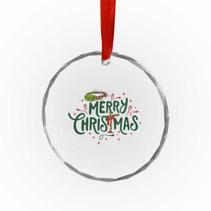 Jesus Christian Christmas Crystal Glass Ornament TS14 Print Your Wear
