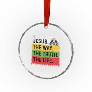 Jesus Christian Crystal Glass Ornament The Way The Truth The Life Nativity Scene TS14 Print Your Wear
