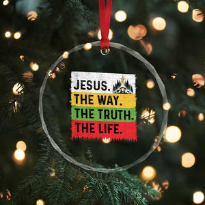 Jesus Christian Crystal Glass Ornament The Way The Truth The Life Nativity Scene TS14 Print Your Wear
