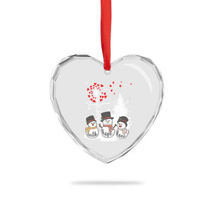 Jesus Christian Heart Crystal Glass Ornament Faith Hope Love Snowman Dandelion Xmas TS09 Print Your Wear