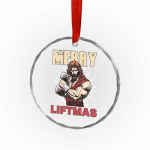 Jesus Gym Christmas Crystal Glass Ornament Merry Liftmas Xmas TS14 Print Your Wear