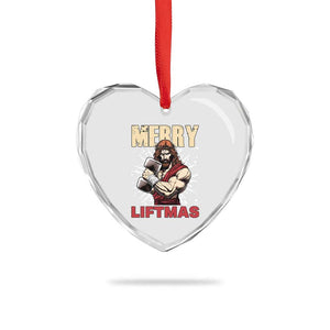 Jesus Gym Christmas Heart Crystal Glass Ornament Merry Liftmas Xmas TS14 Print Your Wear