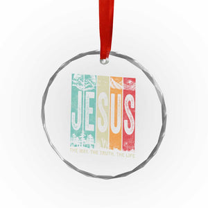 Jesus The Way The Truth The Life Crystal Glass Ornament Christian Worship TS11 Print Your Wear