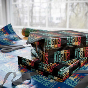 Jesus The Way The Truth The Life Wrapping Paper Roll Christian Worship TS11 Black Print Your Wear