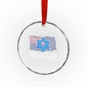Jewish Strong Stand Together Crystal Glass Ornament Pray for Bondi Australia Hanukkah Dec 14 2025 Remembrance TS02 Print Your Wear