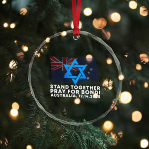 Jewish Strong Stand Together Crystal Glass Ornament Pray for Bondi Australia Hanukkah Dec 14 2025 Remembrance TS02 Print Your Wear