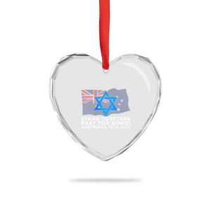 Jewish Strong Stand Together Heart Crystal Glass Ornament Pray for Bondi Australia Hanukkah Dec 14 2025 Remembrance TS02 Print Your Wear