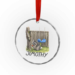 Jimothy Raccoon Crystal Glass Ornament Cute Seattle Trash Panda Viral Meme