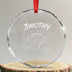Jimothy Raccoon Seattle Feral Legend Meme Crystal Glass Ornament Cute Trash Panda Viral Animal Lover Gift