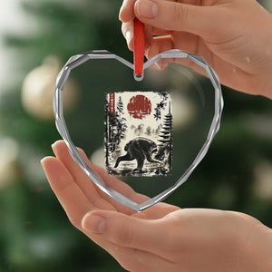 Jimothy the Raccoon Japanese Ukiyo-e Style Vintage Graphic Heart Crystal Glass Ornament Viral Seattle Trash Panda Feral Legend Supporter