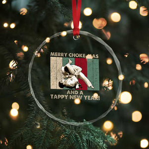 Jiu Jitsu Christmas Crystal Glass Ornament Retro Merry Choke Mas Tappy New Year Martial Arts BJJ Lover TS10 Print Your Wear