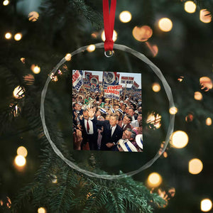 John F Kennedy American President History Crystal Glass Ornament TS14 Print Your Wear