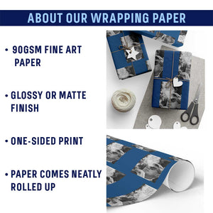 John F Kennedy Cigar Smoking Sunglasses Wrapping Paper Roll Those Who Dare To Fail Miserably Can Achive Greatly TS14 Print Your Wear