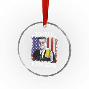 John F Kennedy Crystal Glass Ornament 4th of July America Flag Beer TS14 Print Your Wear