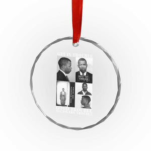John Lewis Affrican American Crystal Glass Ornament Get in Good Necessary Trouble TS14 Print Your Wear