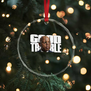 John Lewis Quote Affrican American Crystal Glass Ornament Black History Good Trouble TS14 Print Your Wear