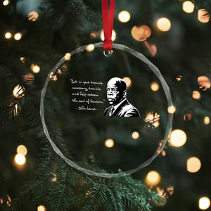 John Lewis Quote Crystal Glass Ornament Black History Good Trouble TS14 Print Your Wear