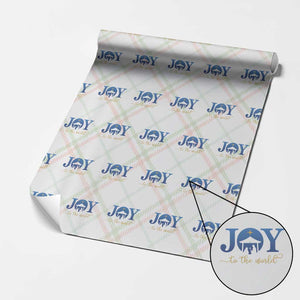 Joy To The World Wrapping Paper Roll Christian Christmas Nativity Scene Star Of Bethlehem TS11 Christmas Plaid Print Your Wear