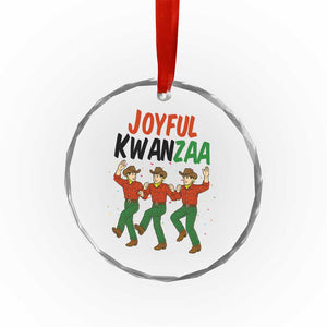 Joyful Kwanzaa Cowboy Crystal Glass Ornament Festival Of Lights African Heritage Gift - Print Your Wear