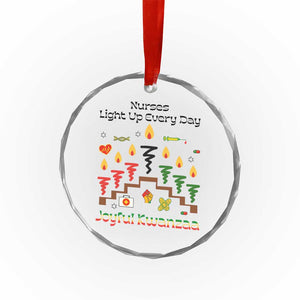 Joyful Kwanzaa Nurse Gift Crystal Glass Ornament Light Up Everyday TS12 Print Your Wear