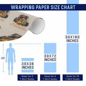 Juneteenth Ancestral Justice Wrapping Paper Roll This Fire Aint Arson It is Remembrance Black History TS02 Print Your Wear