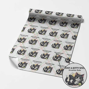 Just A Kitty Who Smashes Balls Wrapping Paper Roll Funny Tennis Cat Gift TS12 Christmas Plaid Print Your Wear