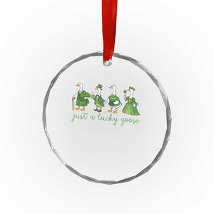 Just A Lucky Goose Crystal Glass Ornament Funny St Patricks Day Irish Gift TS12 Print Your Wear