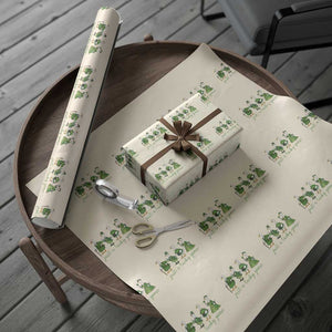 Just A Lucky Goose Wrapping Paper Roll Funny St Patricks Day Irish Gift TS12 Beige Print Your Wear