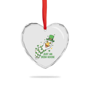 Just An Irish Goose Heart Crystal Glass Ornament Funny St Patricks Day TS12 Print Your Wear