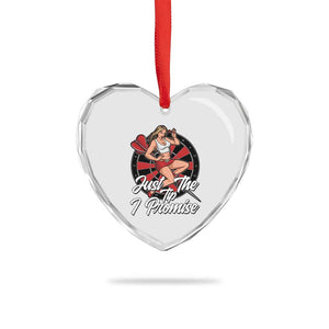 Just The Tip I Promise Heart Crystal Glass Ornament Sexy Pin Up Girl Dartist Gift TS12 Print Your Wear