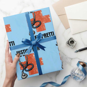 Justice For Alex Pretti Wrapping Paper Roll Minneapolis Support Gift TS12 Light Blue Print Your Wear