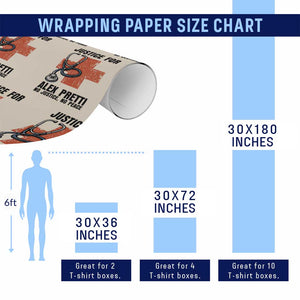 Justice For Alex Pretti Wrapping Paper Roll Minneapolis Support Gift TS12 Print Your Wear