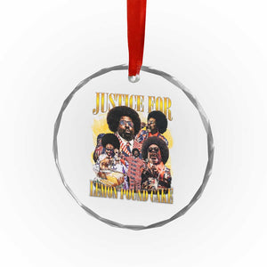 Justice For Lemon Pound Cake Bootleg Graphic Crystal Glass Ornament Retro Rap Free Speech TS14 Print Your Wear