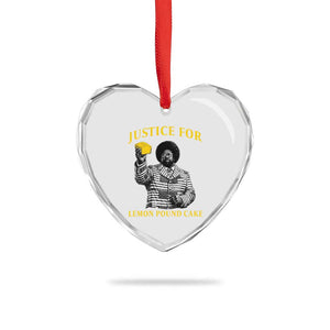 Justice For Lemon Pound Cake Heart Crystal Glass Ornament Vintage Rap Free Speech TS14 Print Your Wear