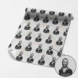 Justices for Alex Pretti Wrapping Paper Roll Anti ICE Immigration Protest Human Rights TS14 Christmas Plaid Print Your Wear