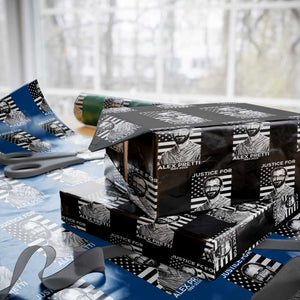 Justices for Alex Pretti Wrapping Paper Roll Resist ICE Immigration Deportation Protest Minnesota TS14 Black Print Your Wear